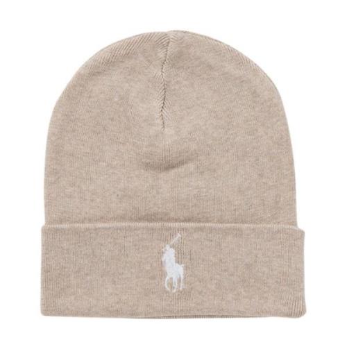 Beige Akryl Bonnet av Ralph Lauren