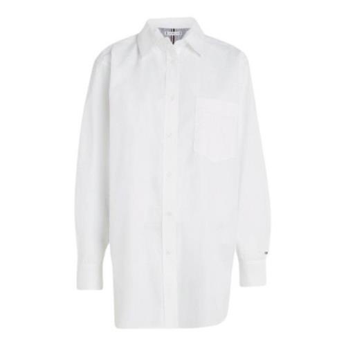 Oversized Bomull Poplin Skjorte