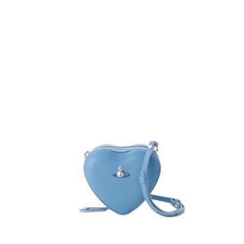 Blå Heart Crossbody Veske