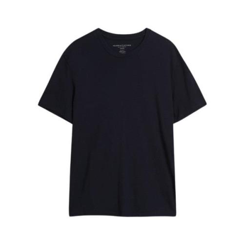 Silk Touch Navy Blue T-Skjorte