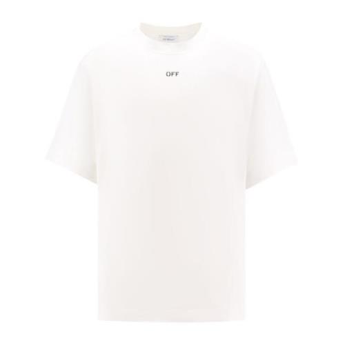 Hvit Crew-neck T-skjorte Regular Fit