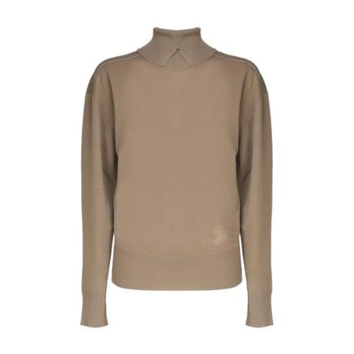 Ull Turtleneck Genser Biscuit Farge