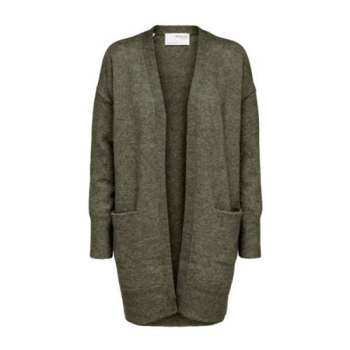 Alpakka Strikk Lang Cardigan