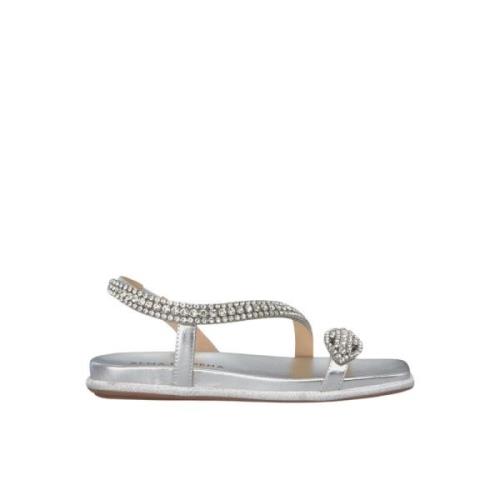 Glitter Slange Flat Sandal