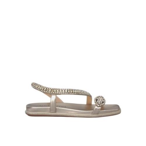 Glitter Slange Flat Sandal