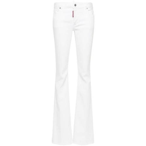 Hvite Skinny Jeans