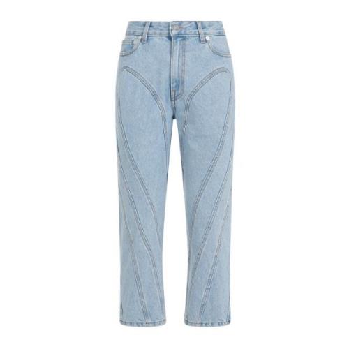 Lys Blå Bomull Jeans