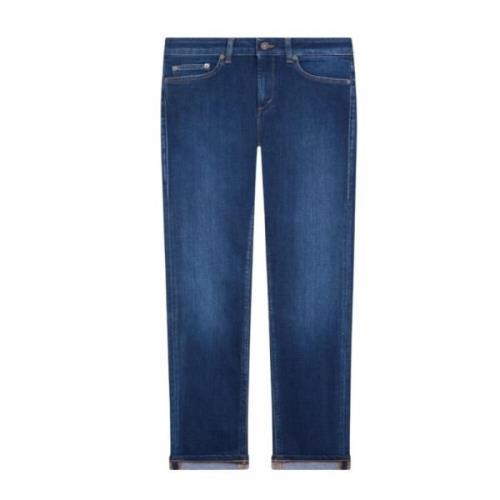 Blå Skinny Fit Ankellengde Jeans