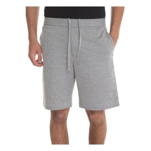 Stripete Bermuda Shorts Elastisk Midje