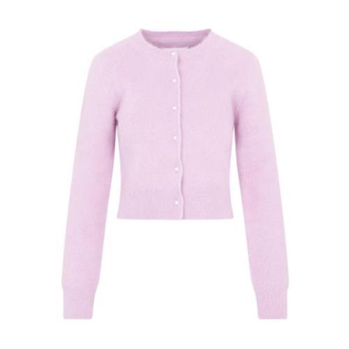 Luksuriøs Angora Cardigan i Acid Lavander