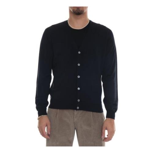 Slim Fit Merino Wool Button Cardigan