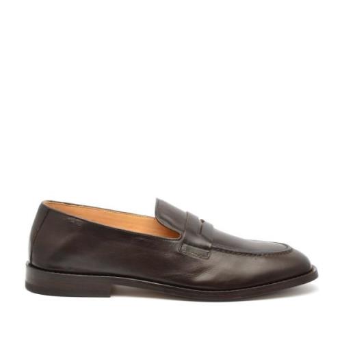 Brun Skinn Loafer Sko