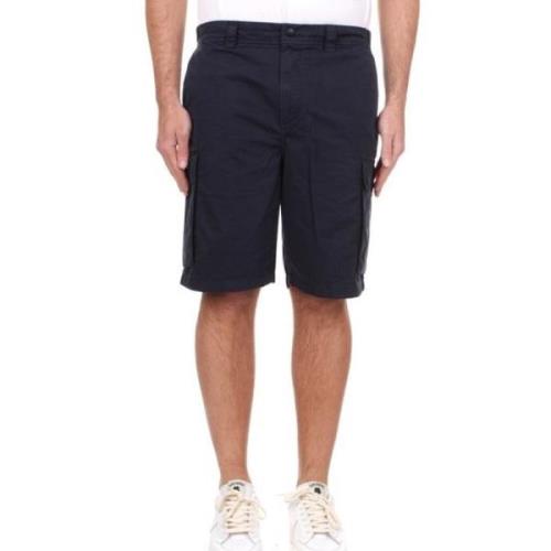 Blå Bermuda Shorts Lommer Glidelås