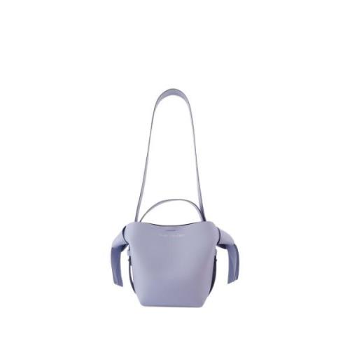 Mini R Crossbody Skinn Blå/Brun