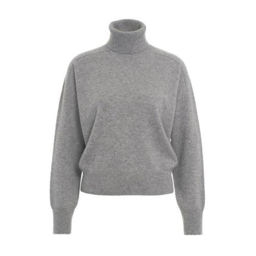 Luksuriøs Grå Turtleneck Sweater Aw24