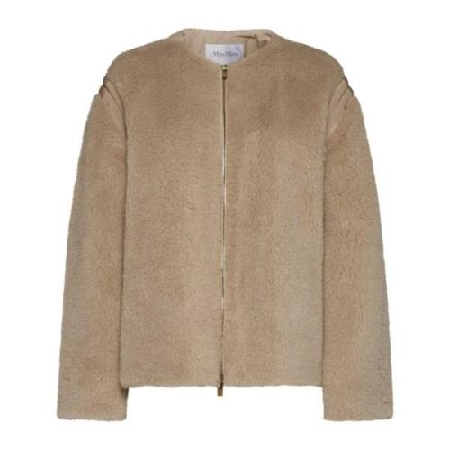 Beige Teddy Fabric Jacket