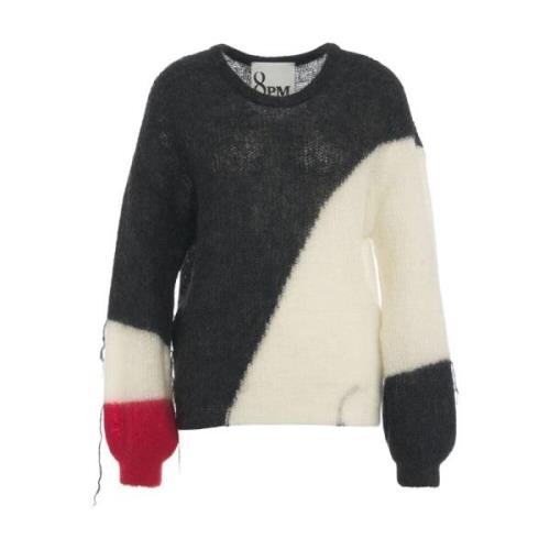 Grå Mohair Strikkeplagg Aw24