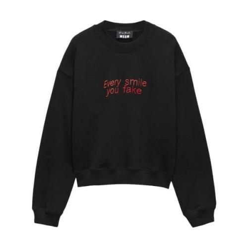 Svart Sweatshirt Aw24 Herremote