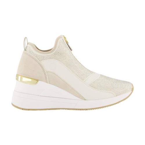 Beige Wedge Trainer for Kvinner