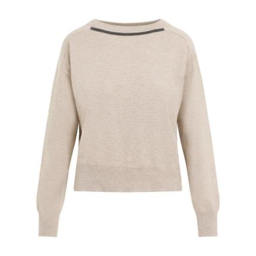 Luksuriøs Cashmere Sweater Nude Neutrals