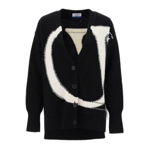 Maxi OW Logo Ull Cardigan