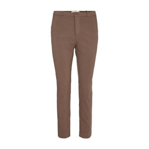 Taupe Slim-Fit Ankelbukser