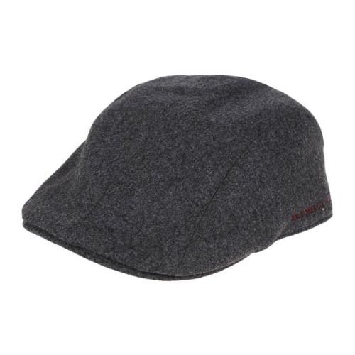 Grå Flanell Flat Cap Aw24