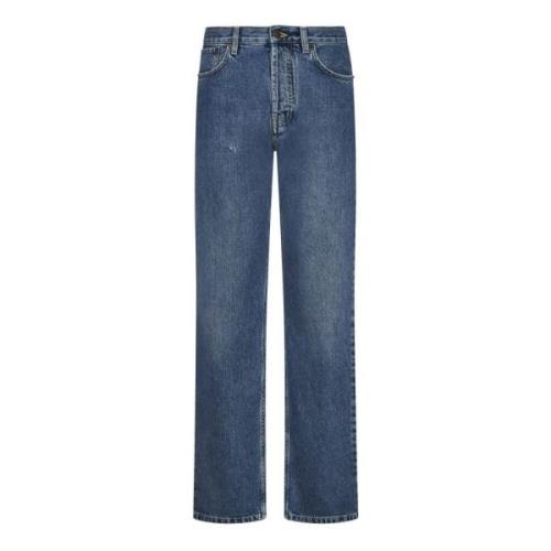 Blå Straight Leg Jeans Aw24