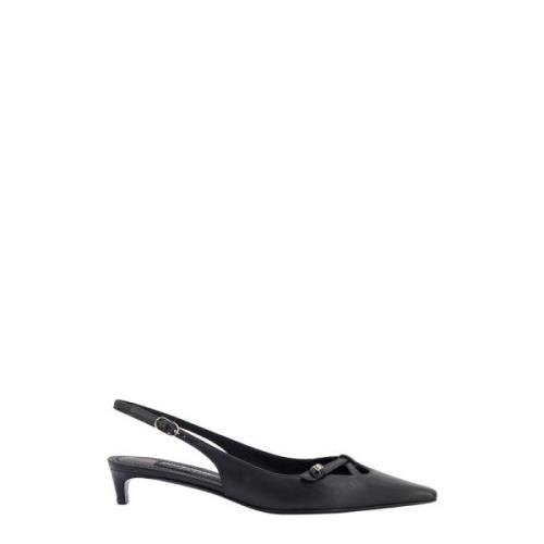 Monogram Lær Slingback Sko