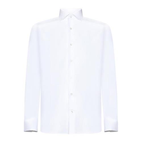 Poplin Texture White Shirt