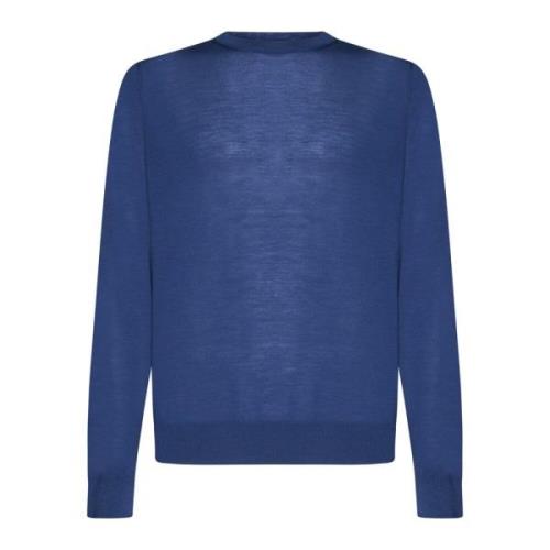 Klassiske Sweaters i Hvit/Blå