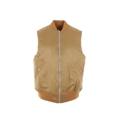 Beige Bomberjakke Oversize Sateng