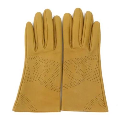 Pre-owned Leather gloves