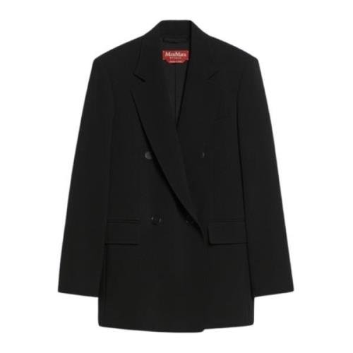 Oversized Dobbeltspent Blazer Svart