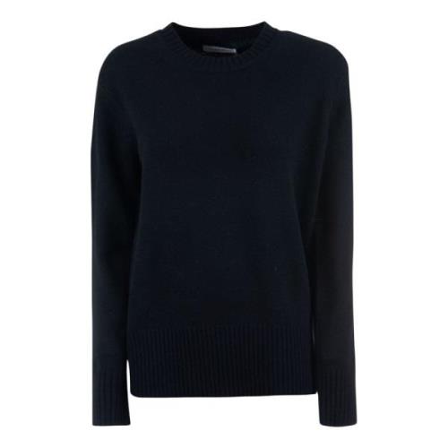 Svart Cashmere Crew Neck Sweater