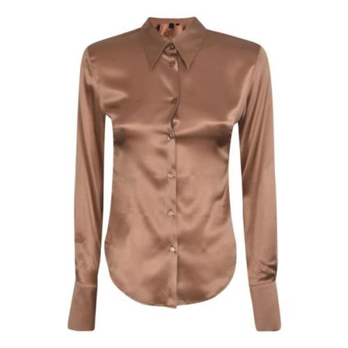 Beige Silkeskjorte Aw23