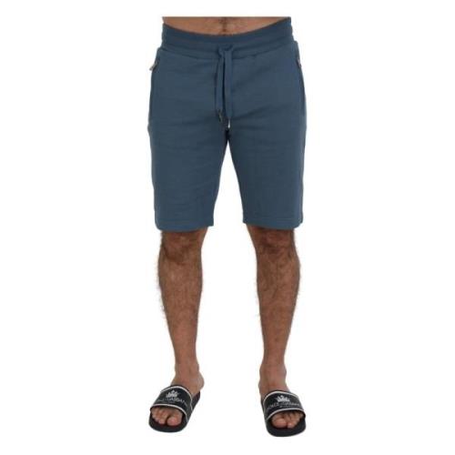 Blå Bomull Bermuda Casual Shorts