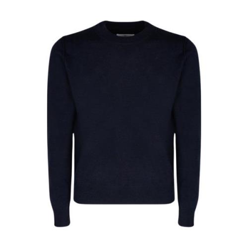 Navy Blue Cashmere Crew Neck Jumper