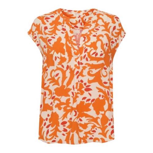 Mandarin Orange Ornament Bluse