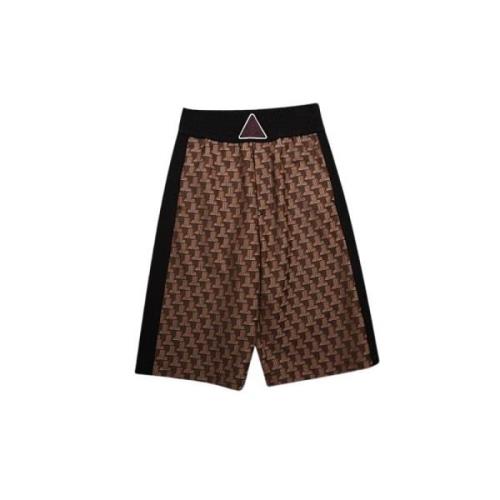 Bokse Shorts - Midtlengde Snitt - Elastisk Linning - Monogram Mønstre ...