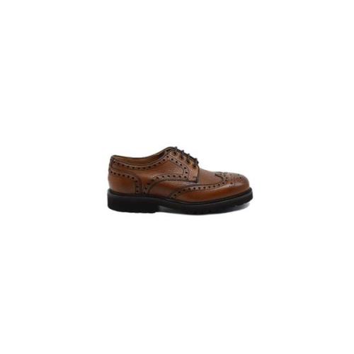 Skinn herresko - Brun Derby Brogue