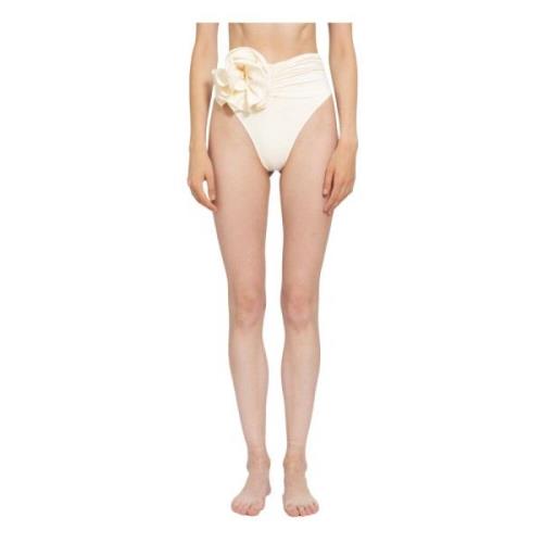 Krem High-Waisted Swim Bottom