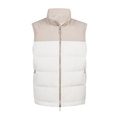 Fargeblokk Zip Gilet