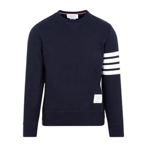 Blå Sweatshirt 4-Bar Striper