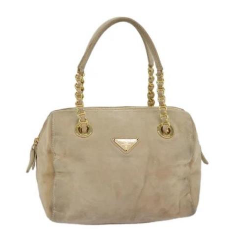 Pre-owned Suede handbags