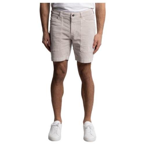 Corduroy Racing Shorts med Stretch