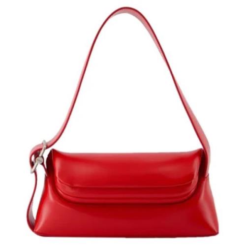 Leather shoulder-bags