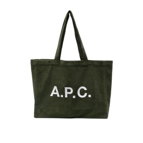 Bomull Corduroy Logo Tote Bag