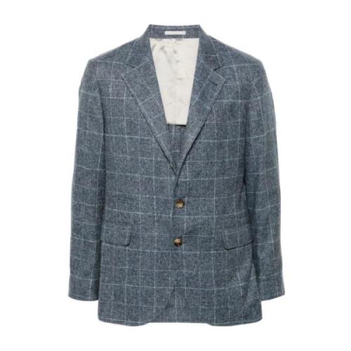 Rutete Blazer Med Revers Langermet