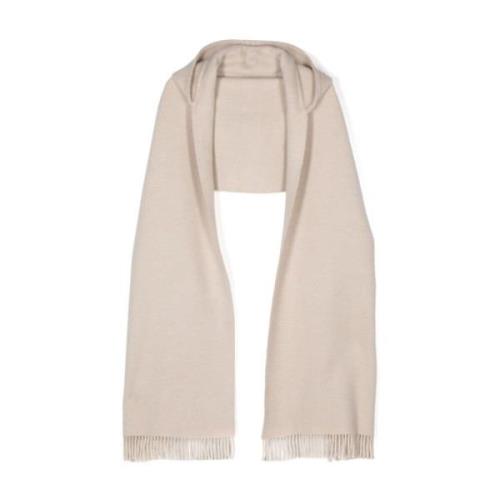 Hette Ull Kashmir Skjerf Beige